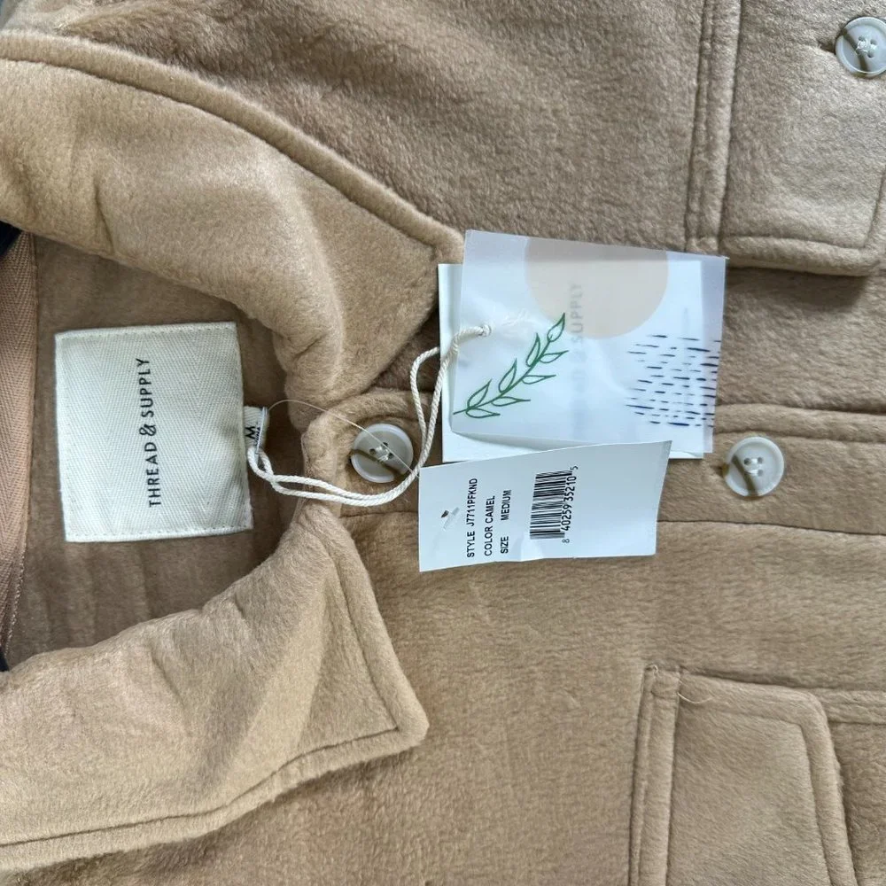 Women's Thread and Supply Camel Jacket M - Picture 3 of 4